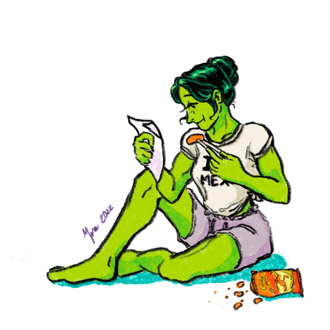 Avengers cartoon Digital Art  digital illustration fanart Hulk marvel Procreate she hulk SuperHero