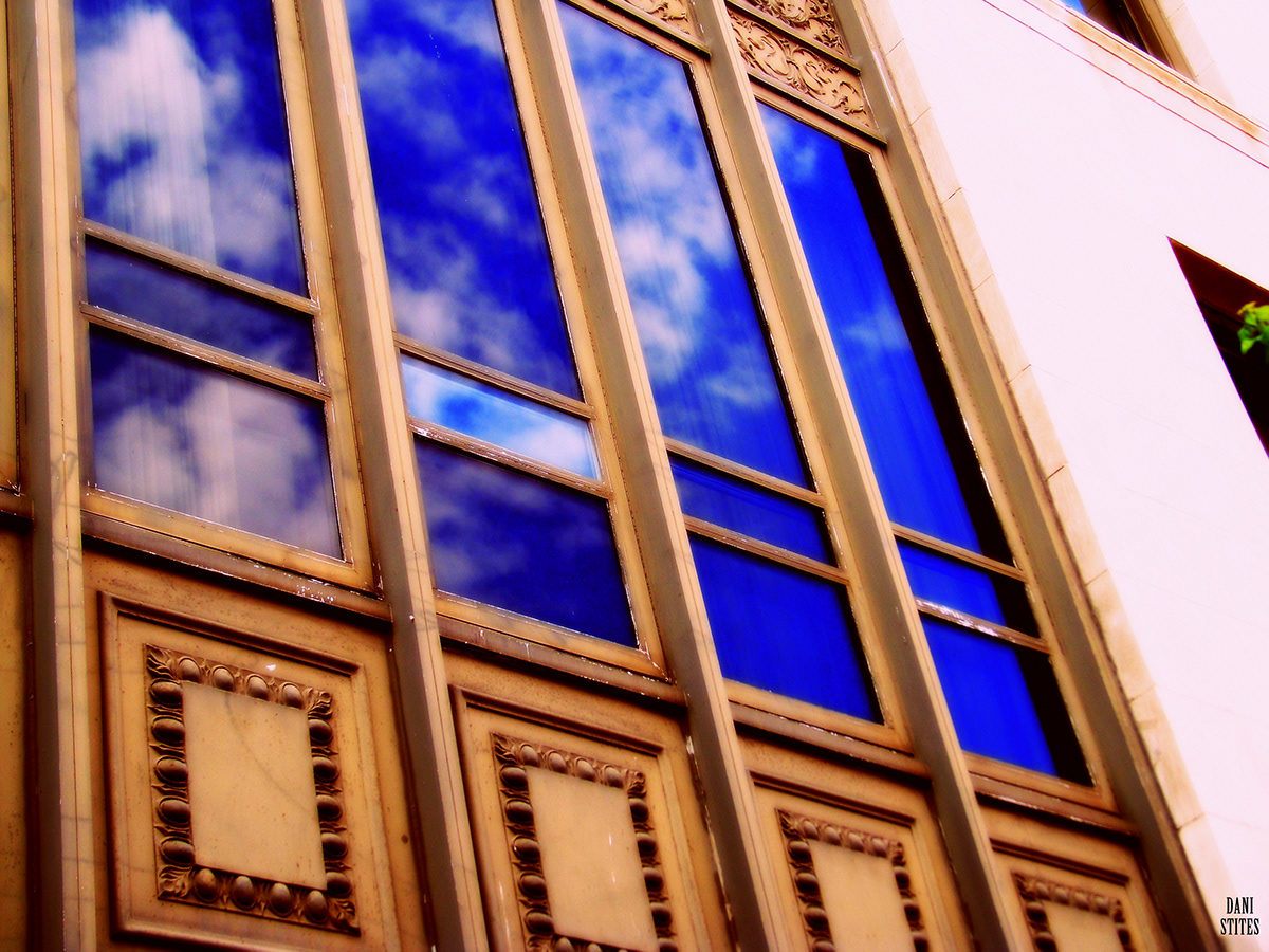 building glass windows SKY blue sky clouds buildings Architecture Style 