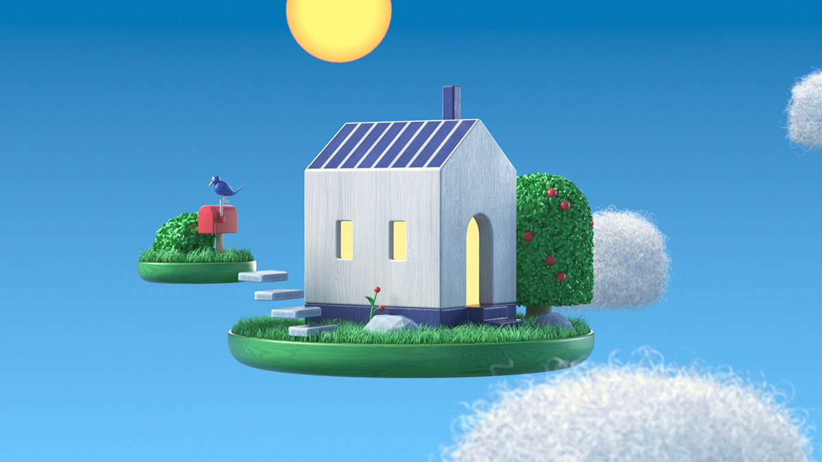 explainer video introduction willow 3D CGI Character design  ILLUSTRATION  Miniature real estate seasons