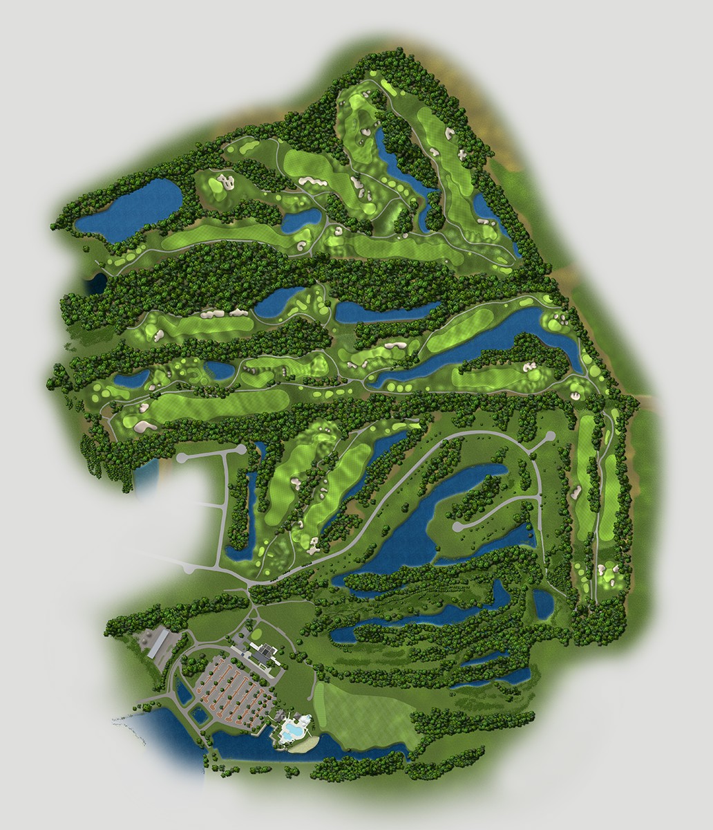 golf golf course map ILLUSTRATION  sports