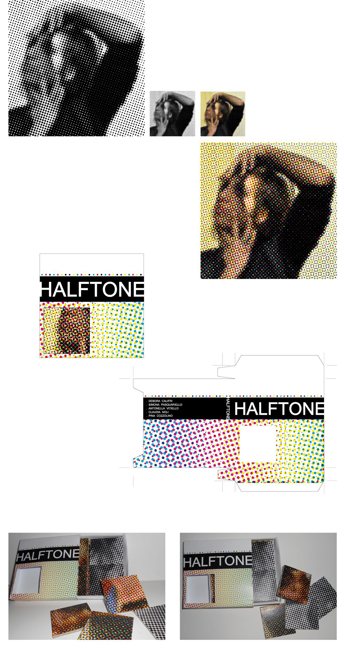 halftone game rosetta tipografica