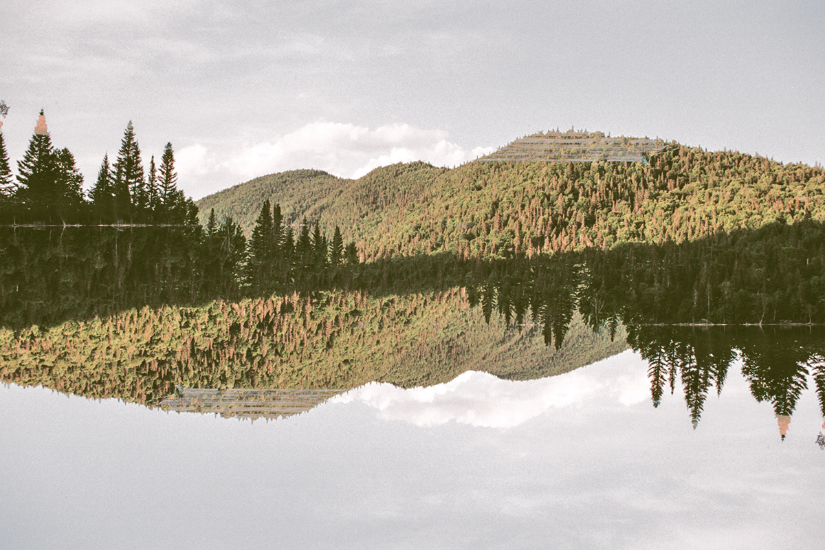 35mm analog photography Canada chic-chocs dreamscape gaspésie multiple exposure Nature Quebec summer