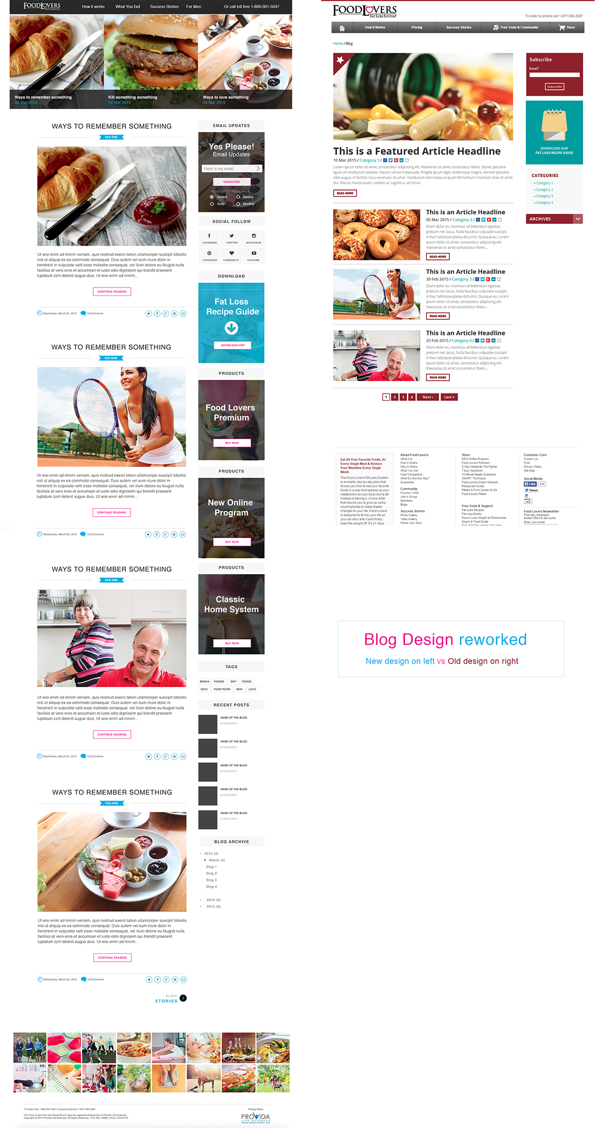 Blog Redesign website redesign