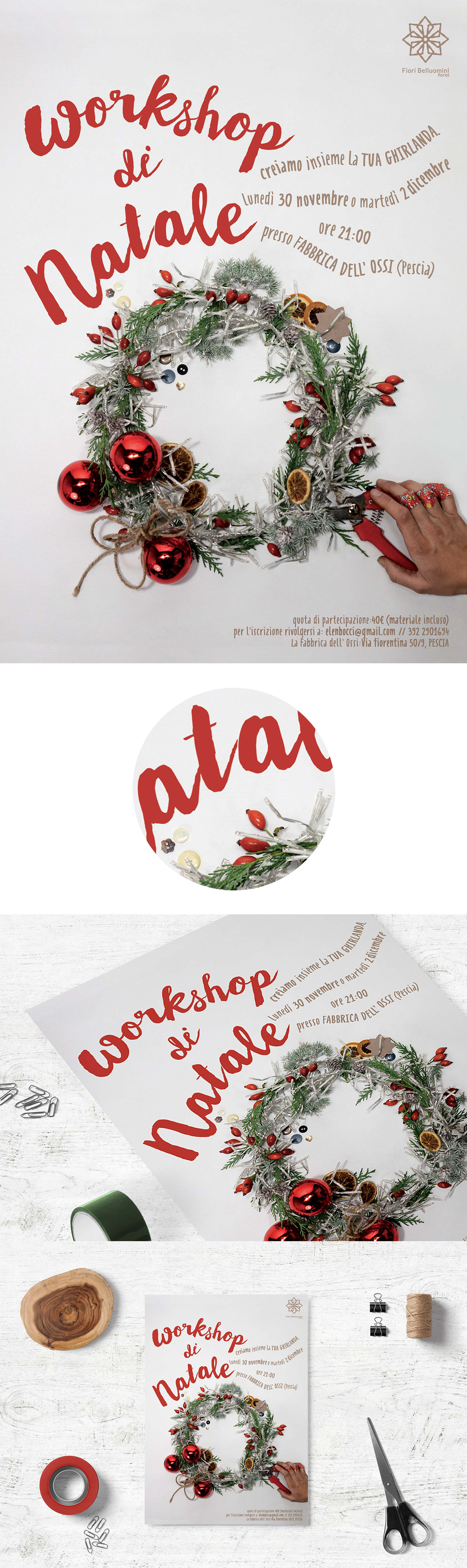 print poster paper graphic graphicdesign Christmas garland Mockup wood song choir songs microphone background shooting