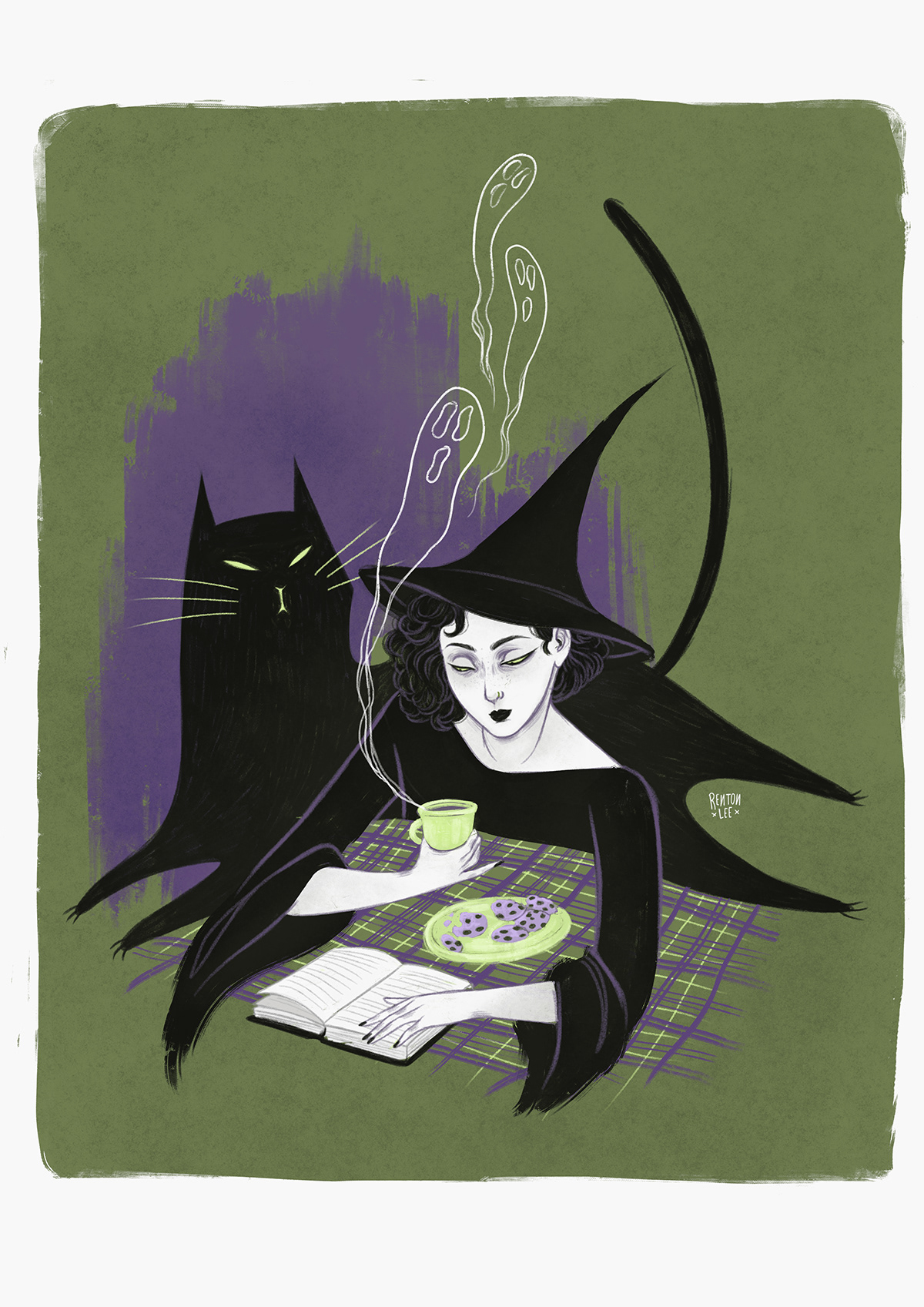 batman Character design  Digital Art  digital illustration gif spooky surreal art witch witchcraft Witches
