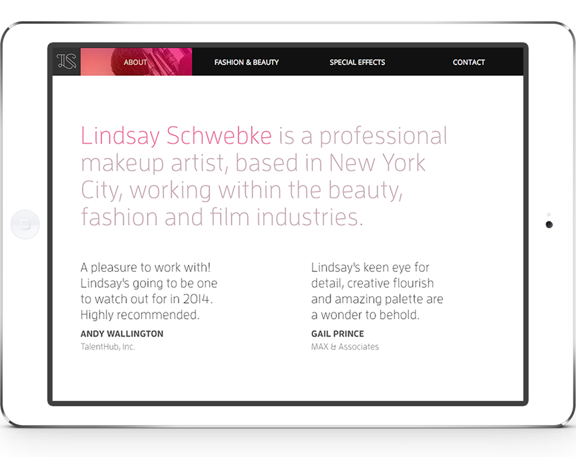 Adobe Portfolio Web minimal business card brand