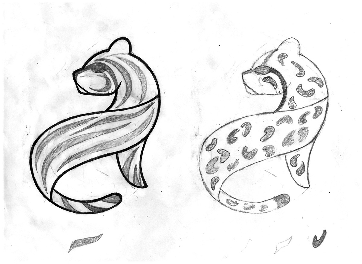 synthesis animal logo ocelot Ocelote Cunaguaro sintesis prodiseño