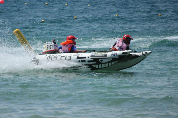 icode Powerboat black White pattern rubber duck Trans Agulhas vector