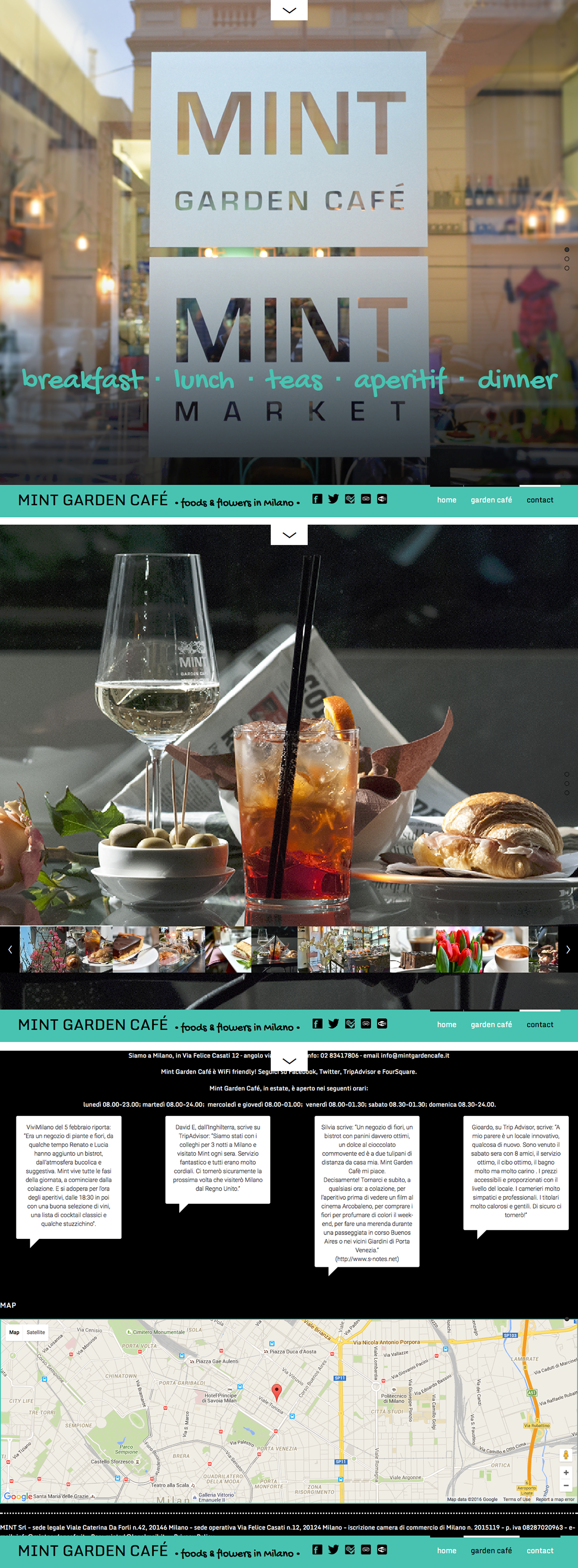 Adobe Portfolio #webdesign wordpress thesign mint garden cafe Communication Design