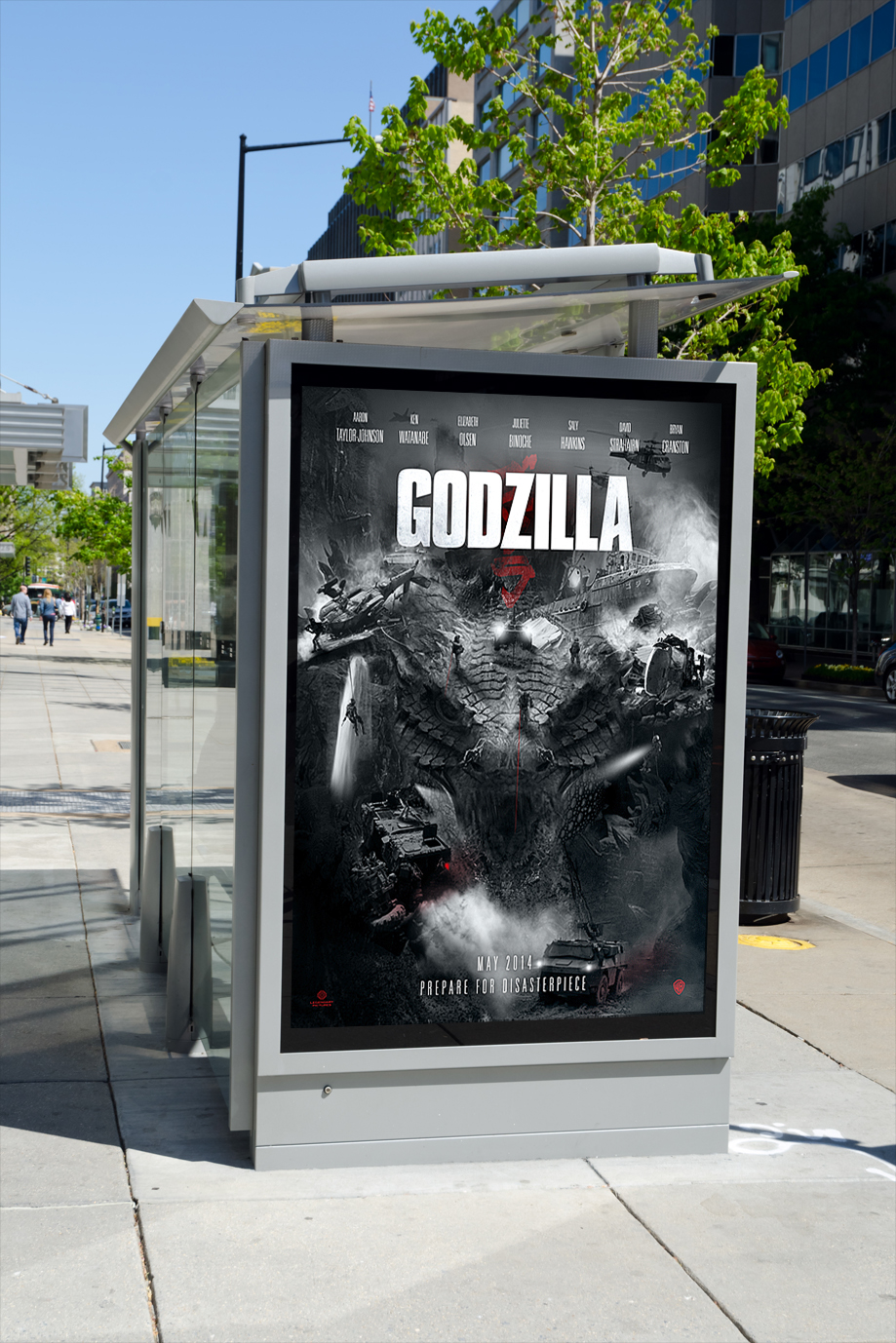 godzilla Rusalkadesign poster contest Ludovic Cordelières warner japan gojira monster fantastic dark Legendary