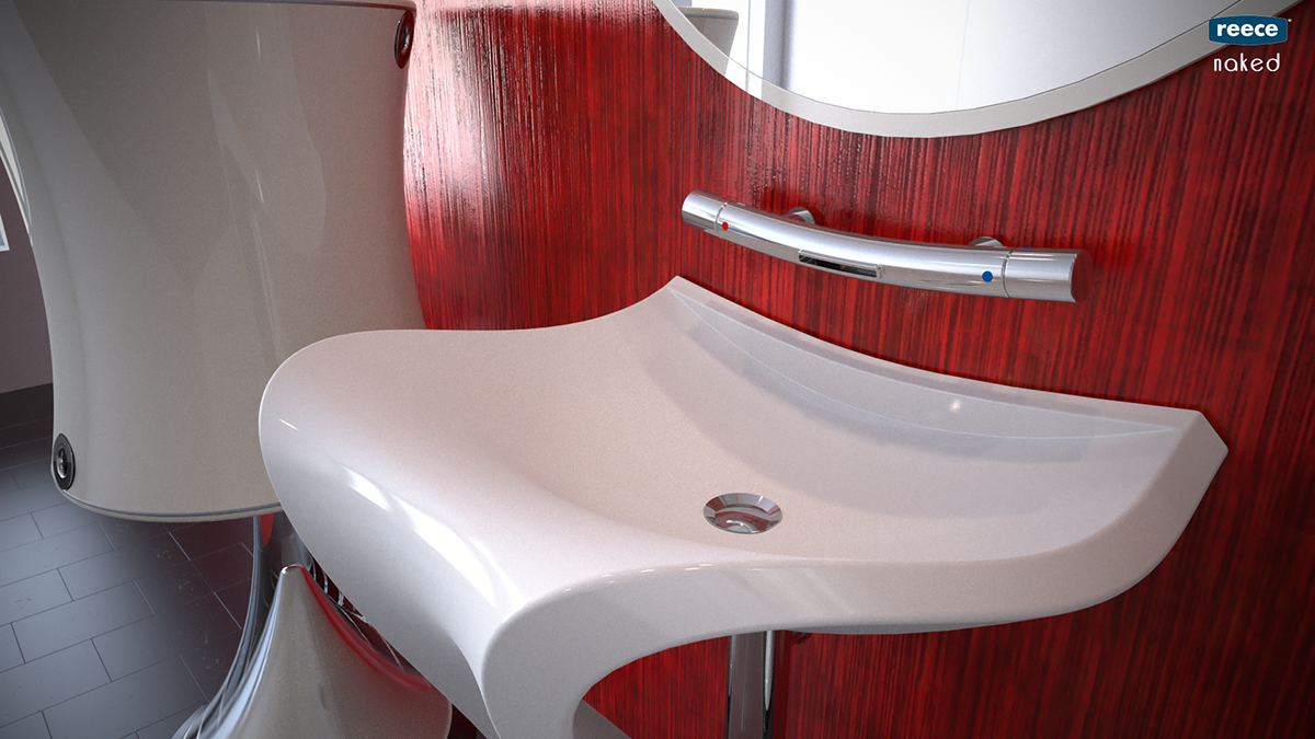 reece bia furniture bathroom bath innovation product design Interior tapware vanity 3D Render