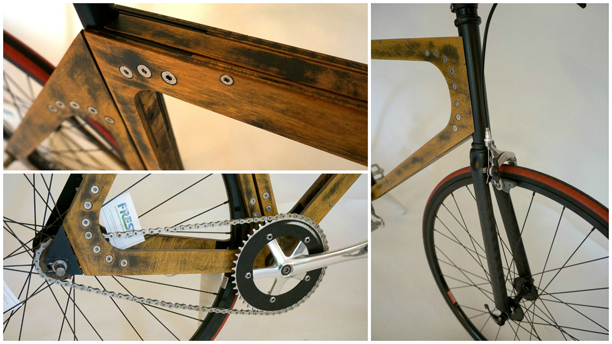 wood wooden Bike Bicycle sustin sustain Sustainable Ply plywood tubing Transport eco friendly environmental environmentally Cheap mass manufacturing viable