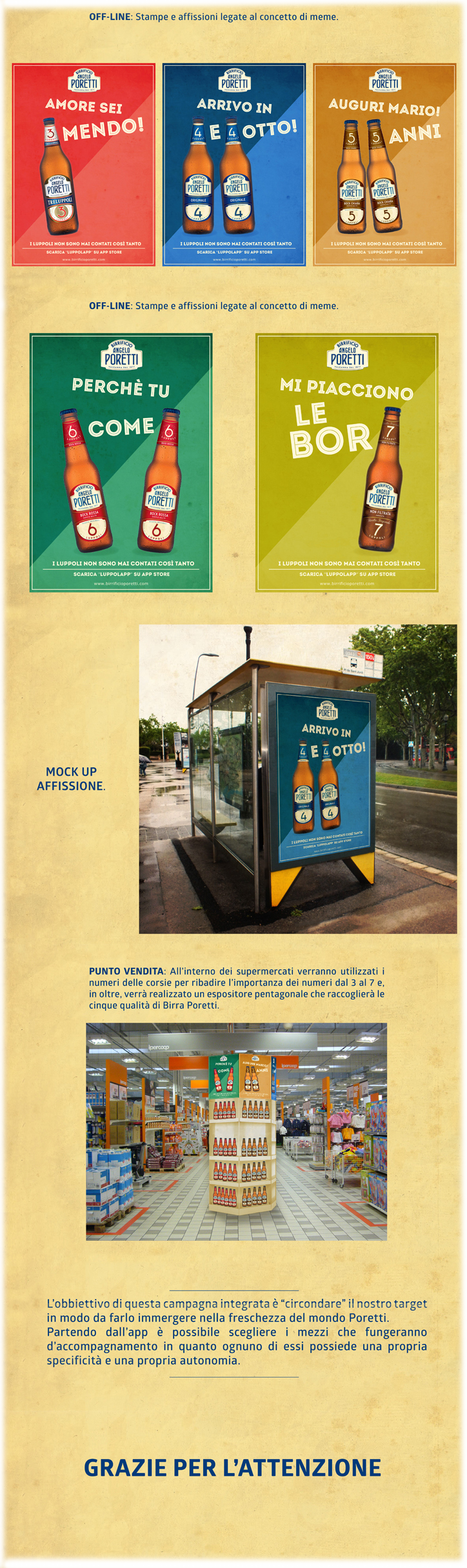 beer Birra Poretti integrate campaign campagna integrata luppoli ADV posters app mobile beverage stampa video Spot