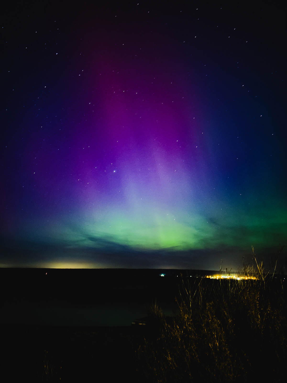iphone ночь mobile photography Aurora Borealis звезды северное сияние фото на айфон