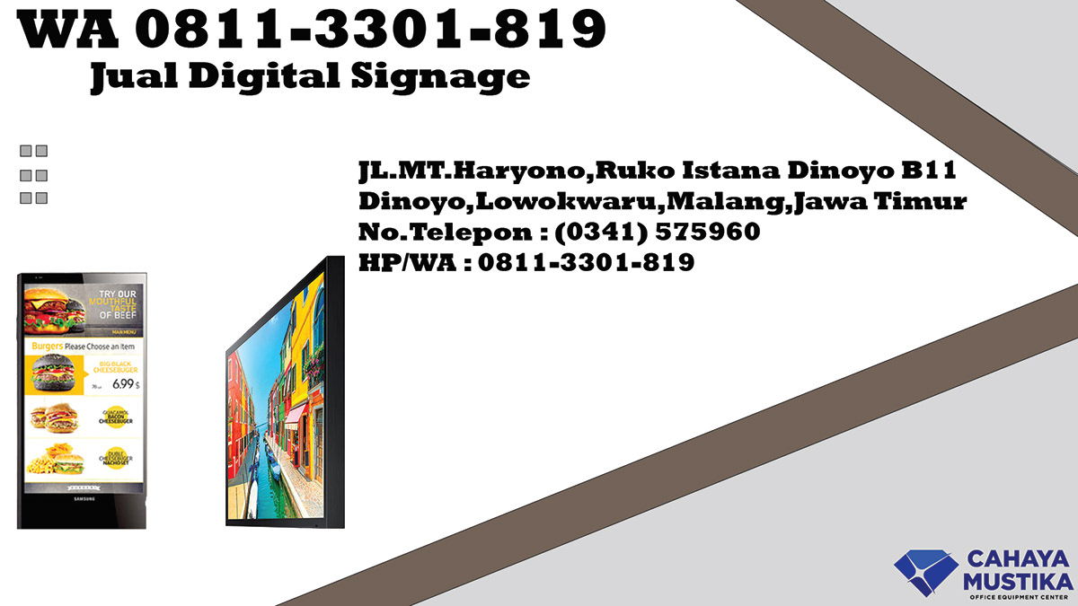  Jual Commercial Digital Signage Displays Surabaya