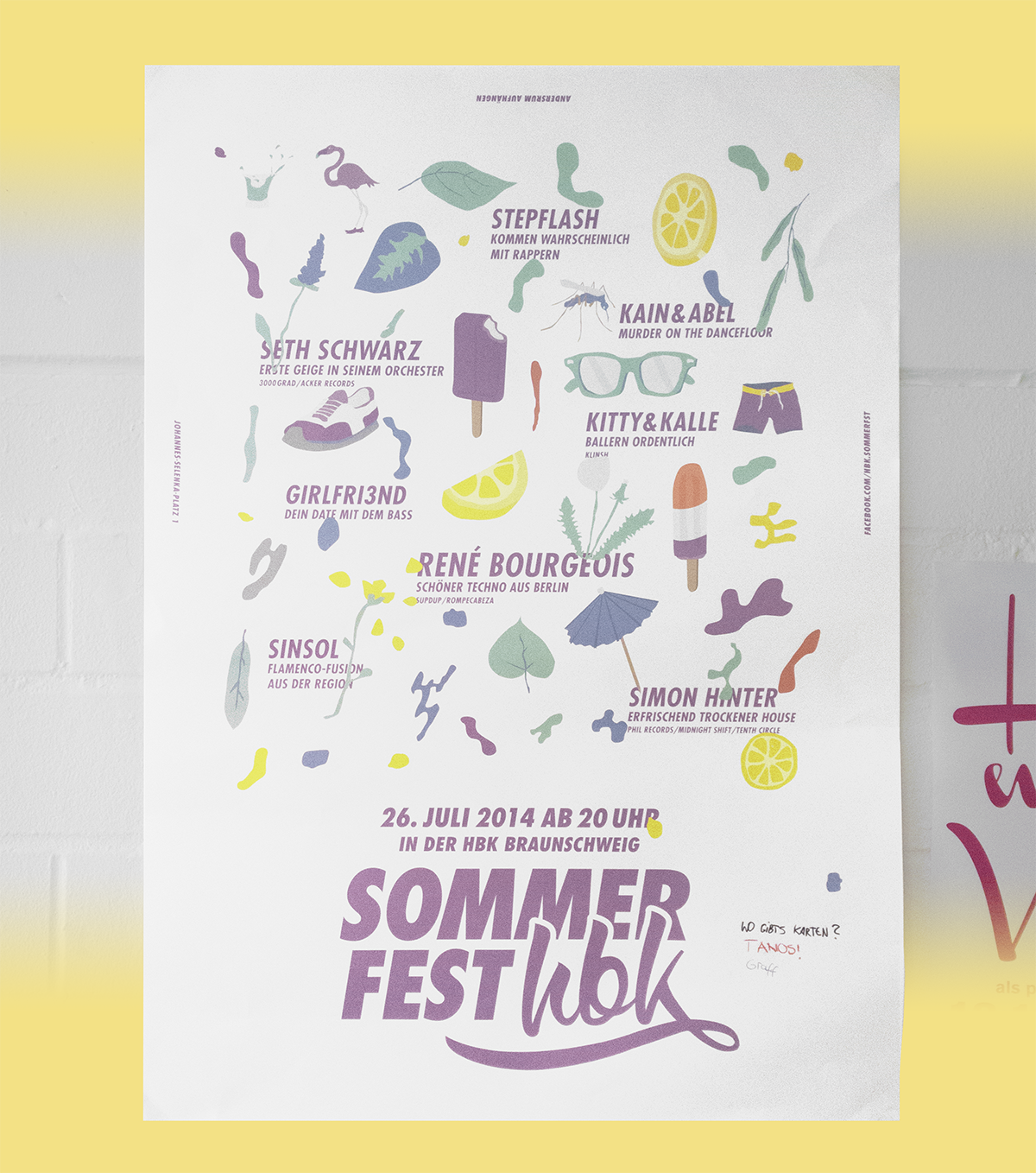 sommerfest summer tiles random drawings festival cd CI