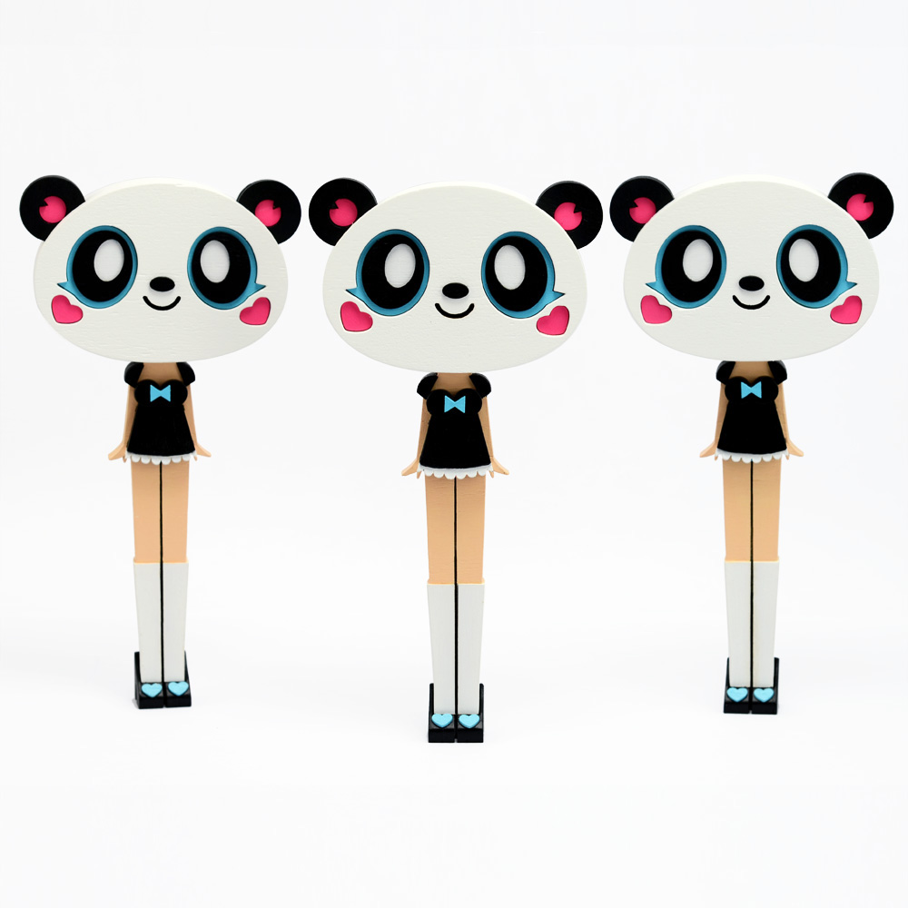 wood toy Panda  otaku panda otaku Tado madeinsheffield woodworking Lasercut toydesign toys designer toy