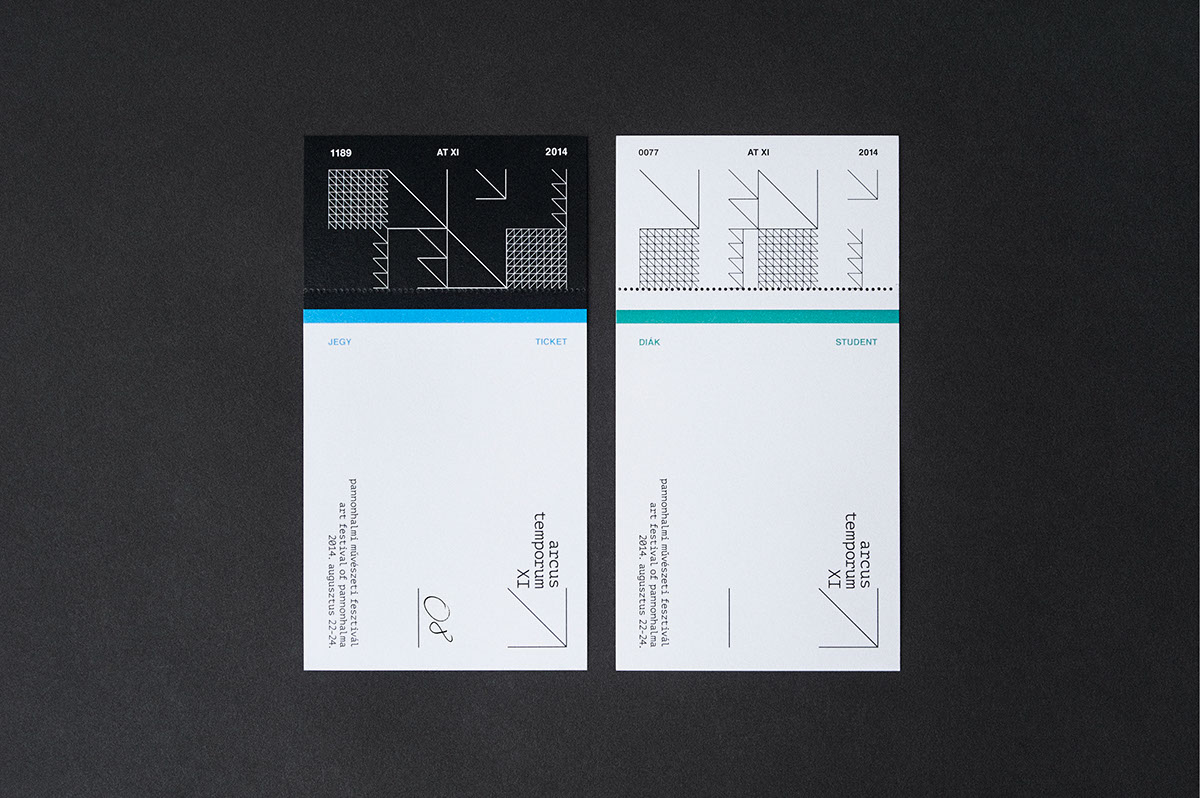 ticket festival black and white geometric system contemporary concept art minimal pannonhalma code