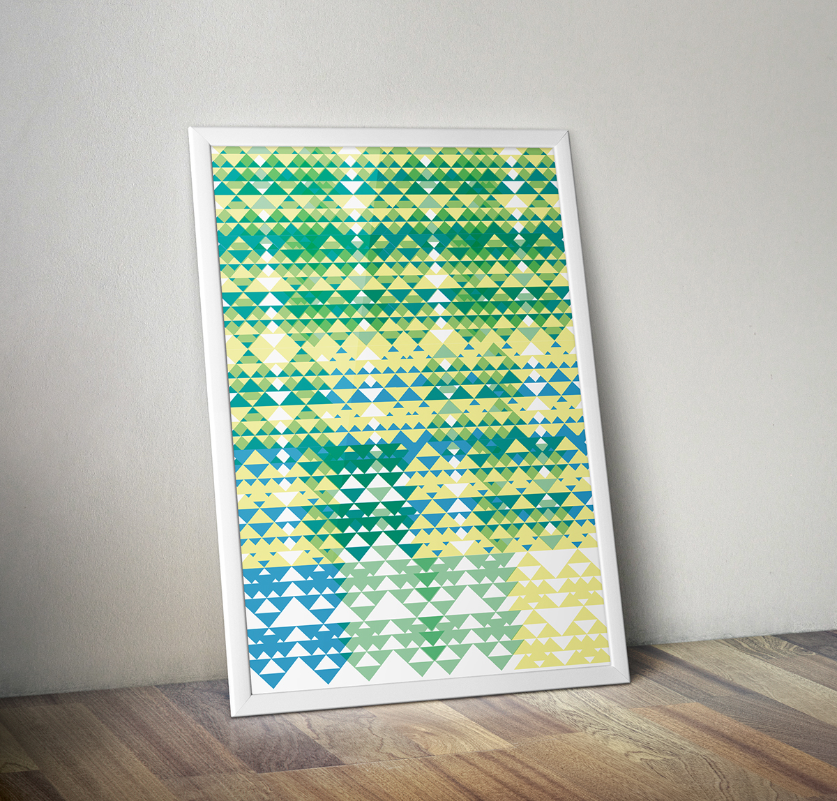 pattern art Triangles print