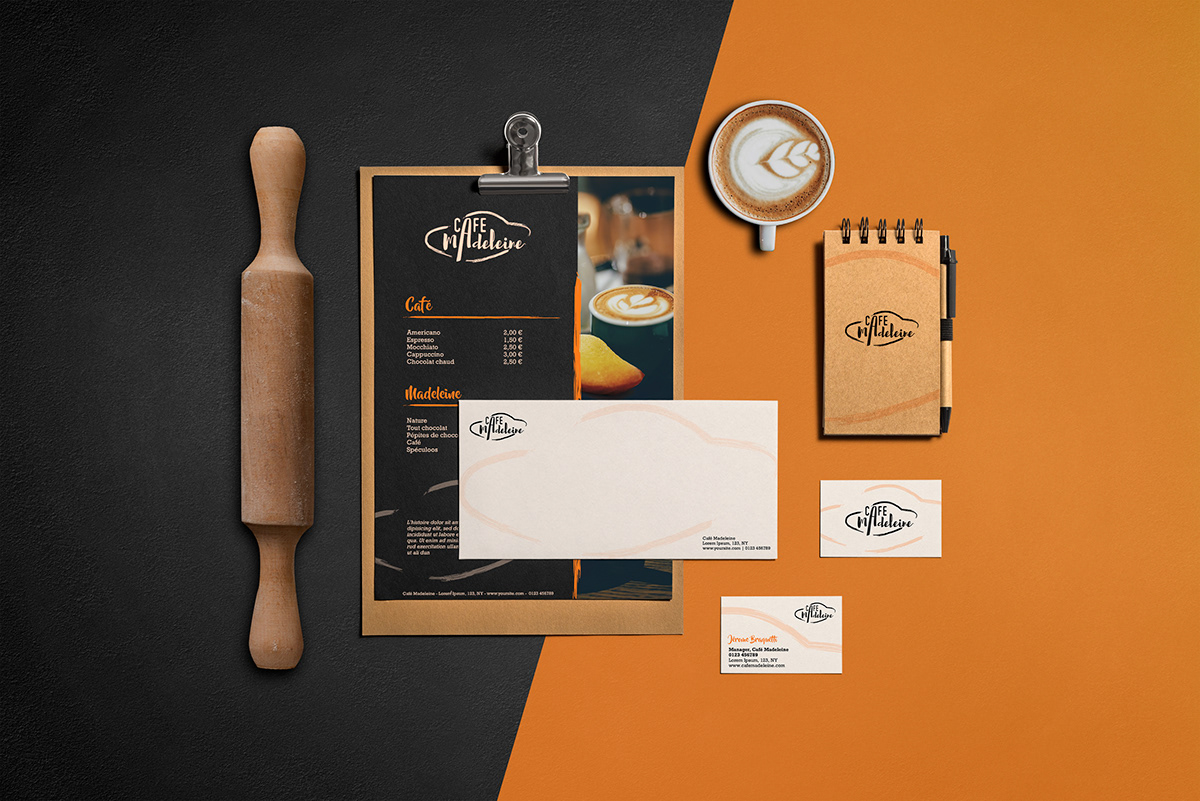 cafe Coffee direction artistique Food  graphic design  graphisme identité visuel Logotype restaurant