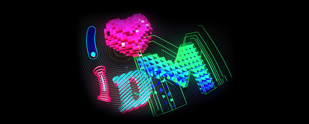 cinema 4d c4d idm electronic neon  sync  MoGraph after effects shapes experimental