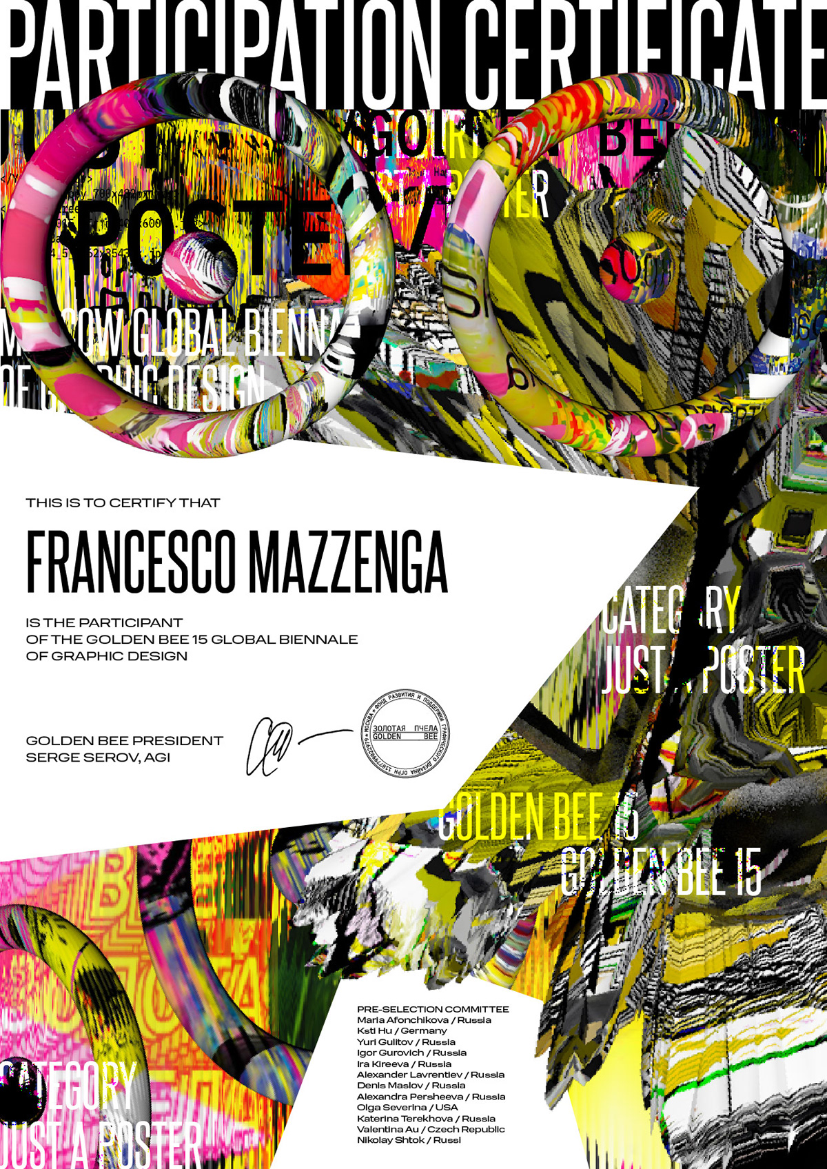 bruno munari Exhibition  Francesco Mazzenga Golden Bee 15 graphic design  hommage poster Russia women