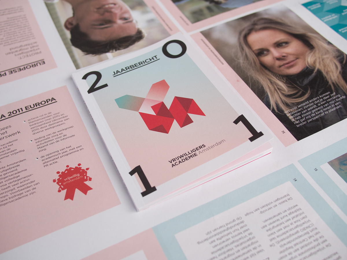 annual report  brand identity letters alphabet book design Rotterdam amsterdam origami  grid
