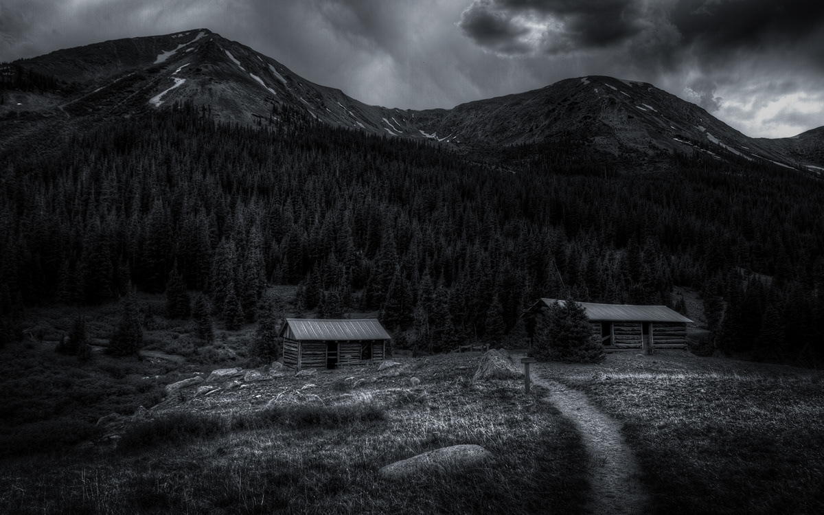 black and white black & white independence Ghost Town ghost town independence pass aspen dark Pitkin County Colorado fine art historic buildings roaring frok visit series
