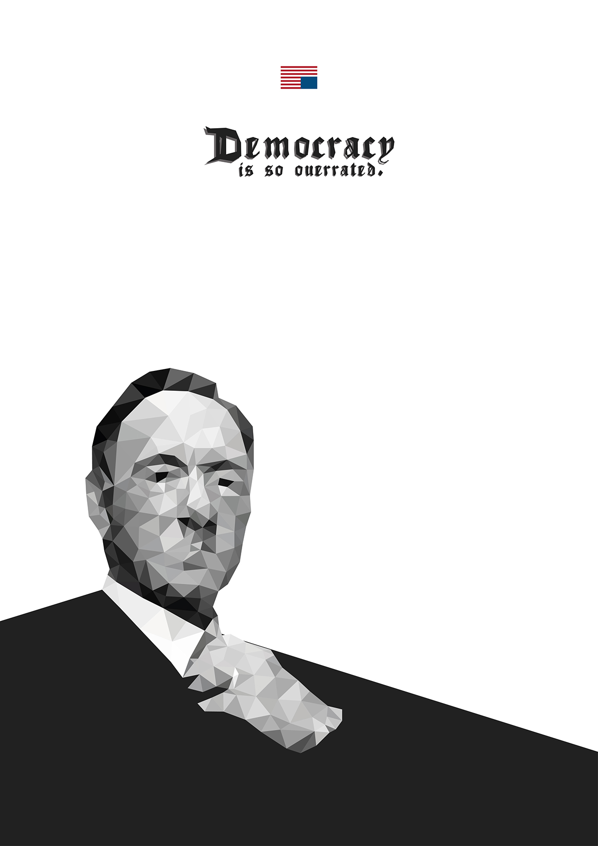 house of cards Kevin Spacey poster democracy Low Poly