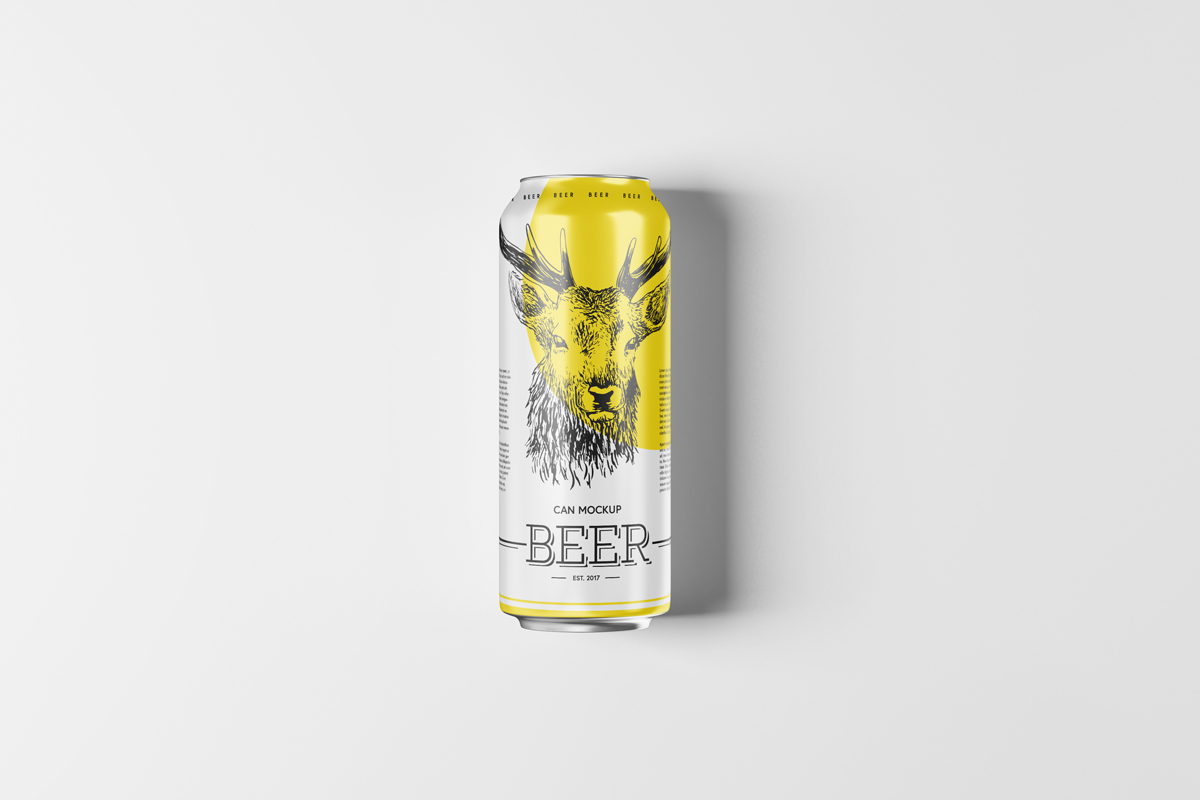 beer can soda metal aluminium 500ML drink mock-up Mockup mock up