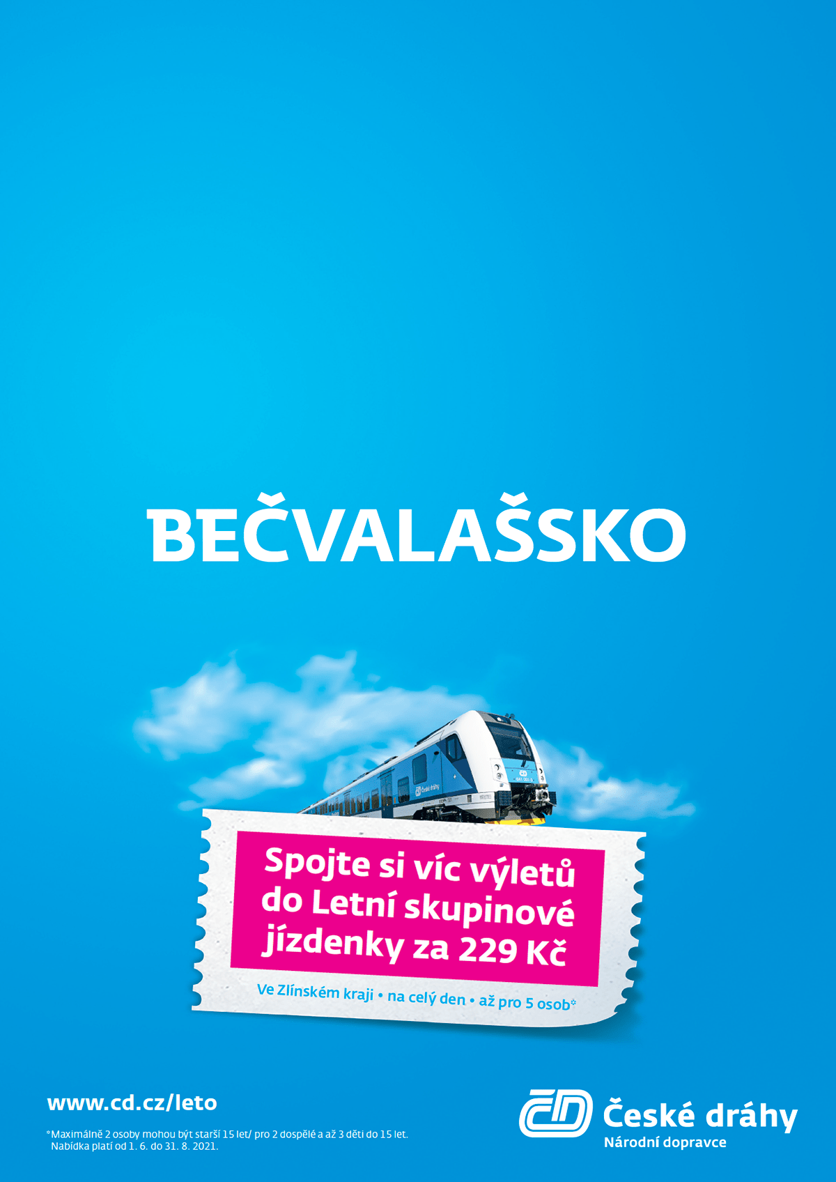 Advertising  Czech railways print