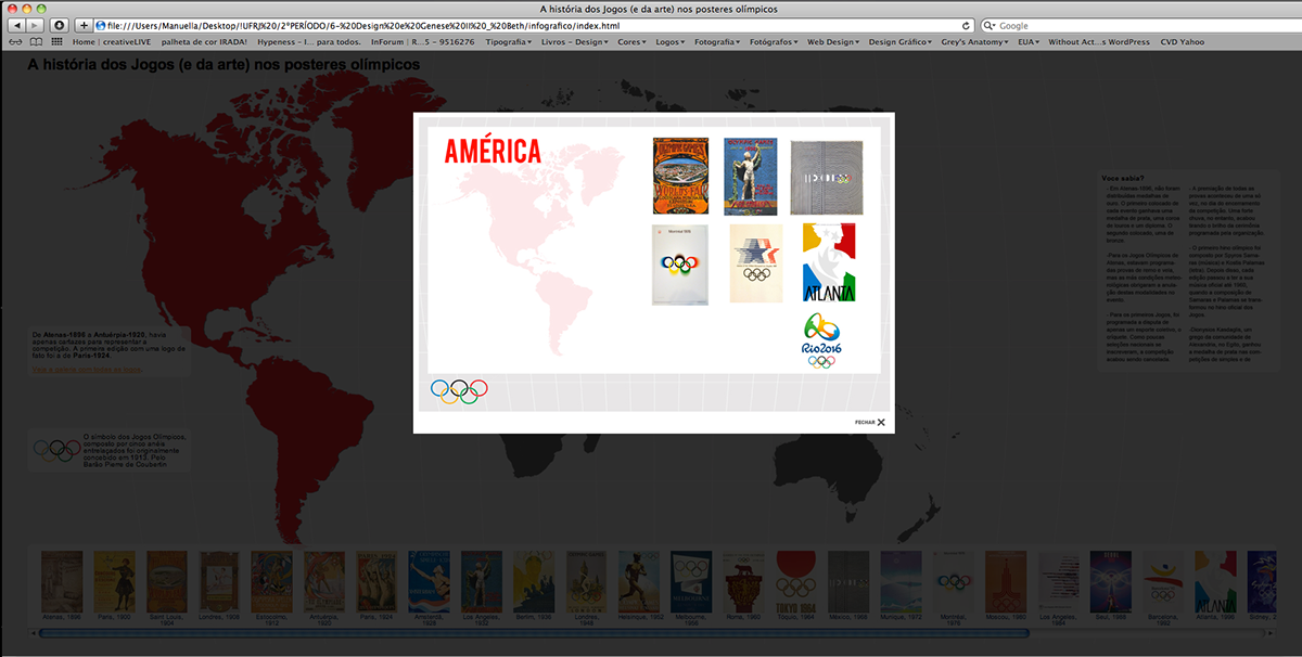 infográfico infographics olimpiadas Olympics Cores UFRJ