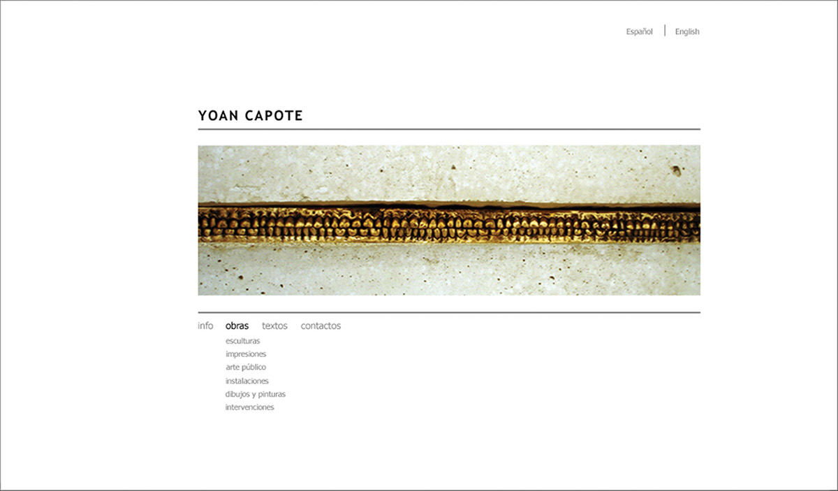 yoan ivan capote web site design contemporary art havana gallery Cuban graphic design designer Cuban Art