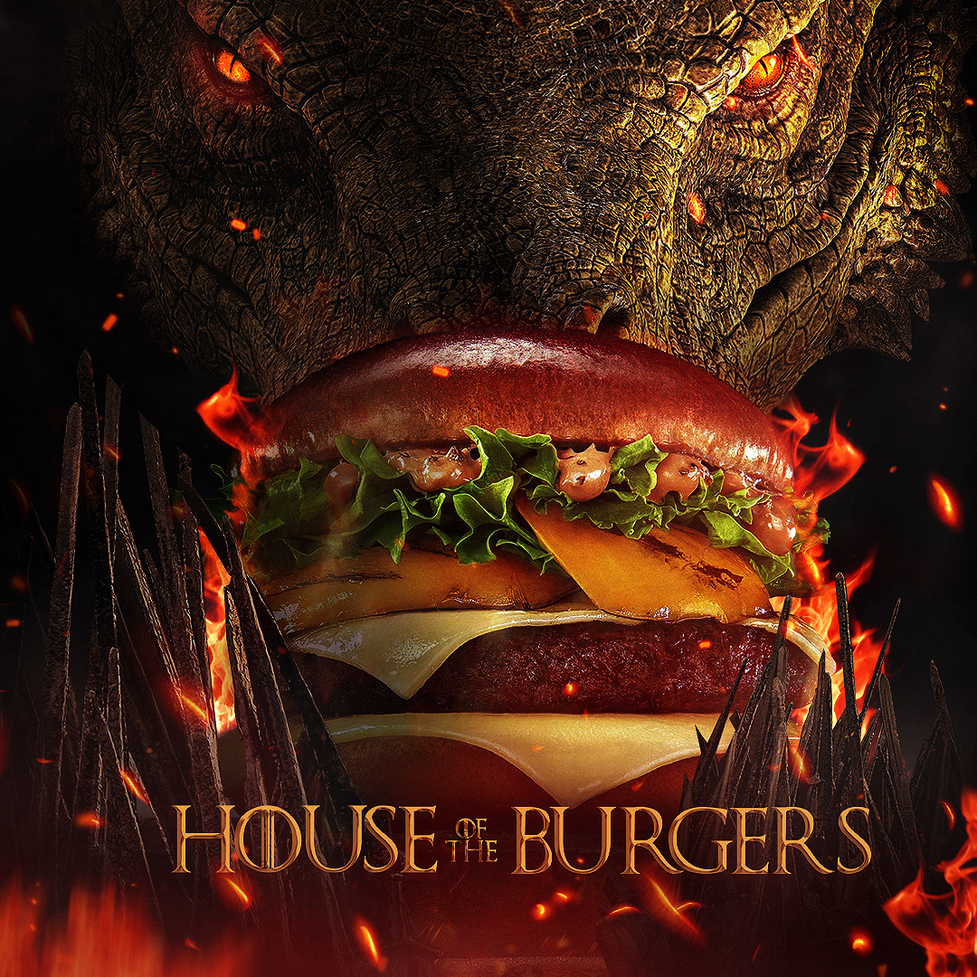 bk burger designer dragon Food  got houseofdragons instagram manipulation social media