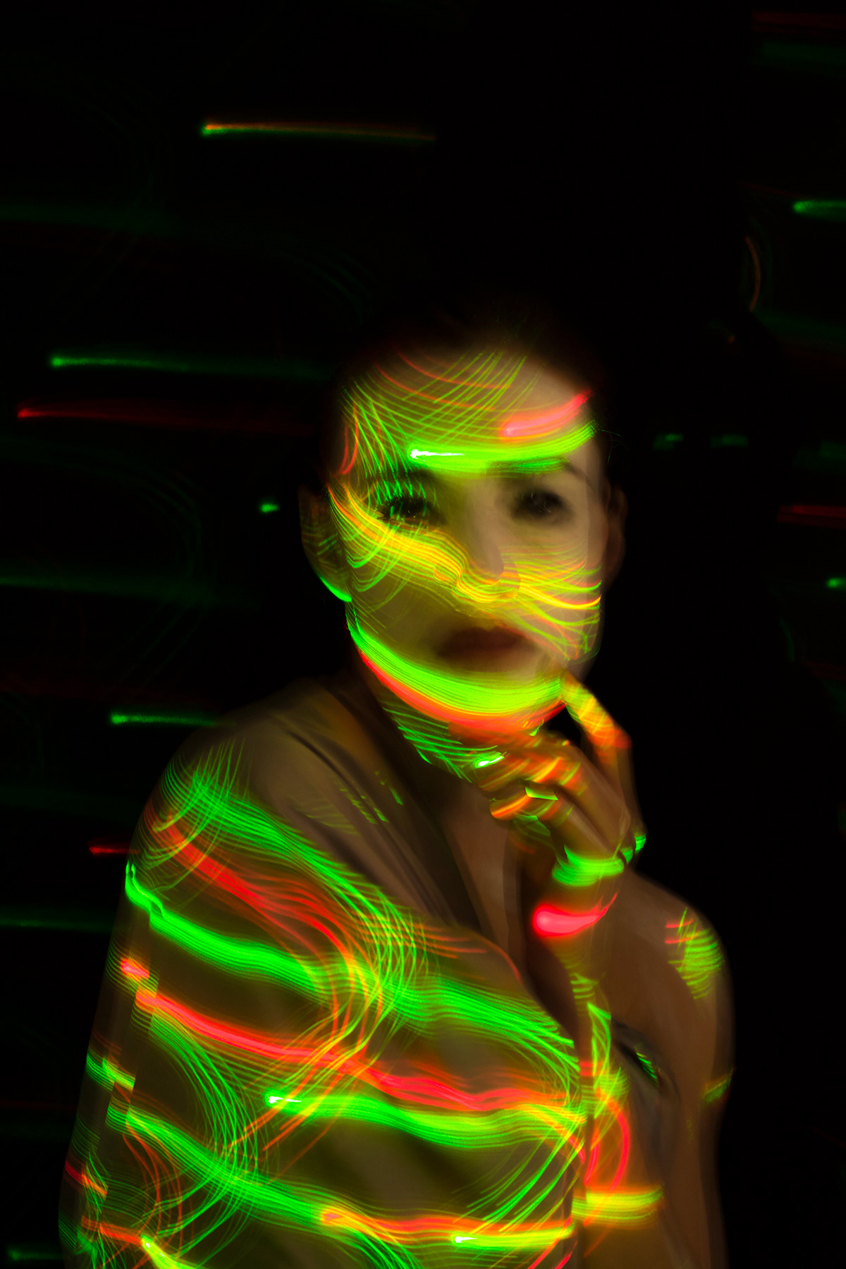 lights lasers photos portraits beauty art paint face