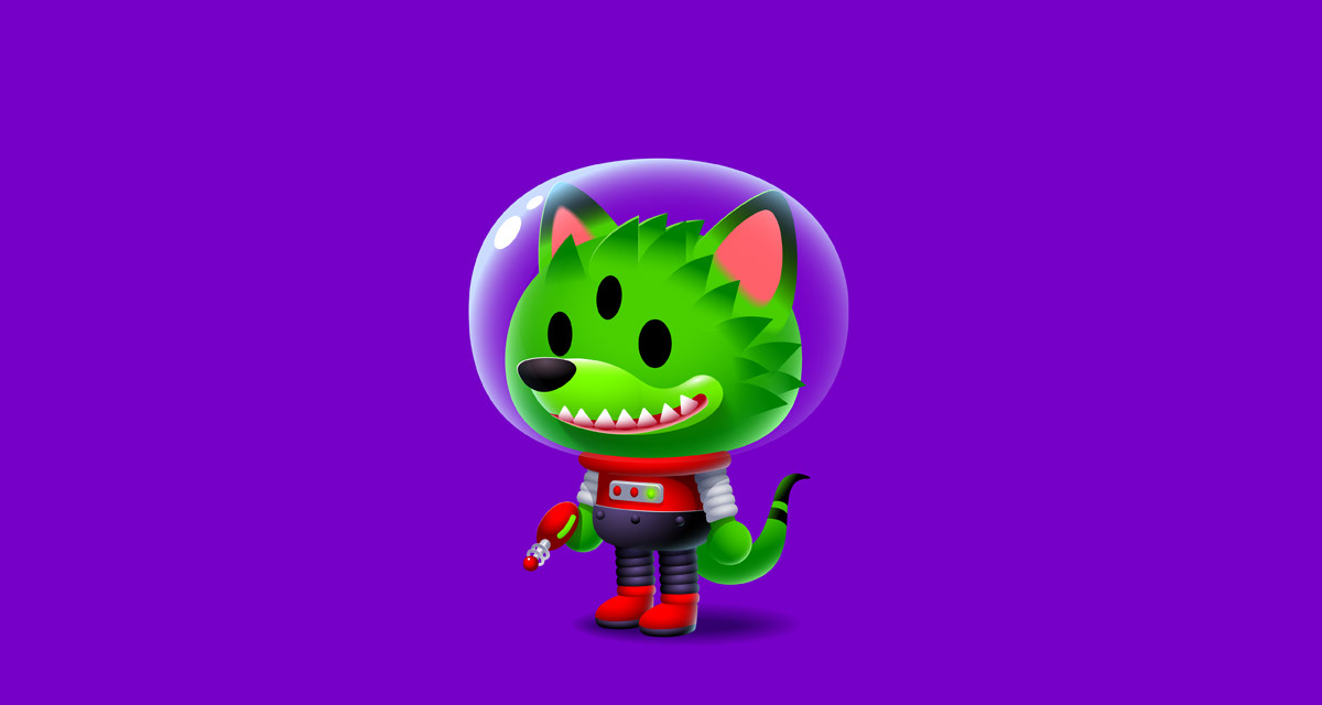 adobe illustrator cartoon Character design  cute digital illustration FOX Mascot nft vector