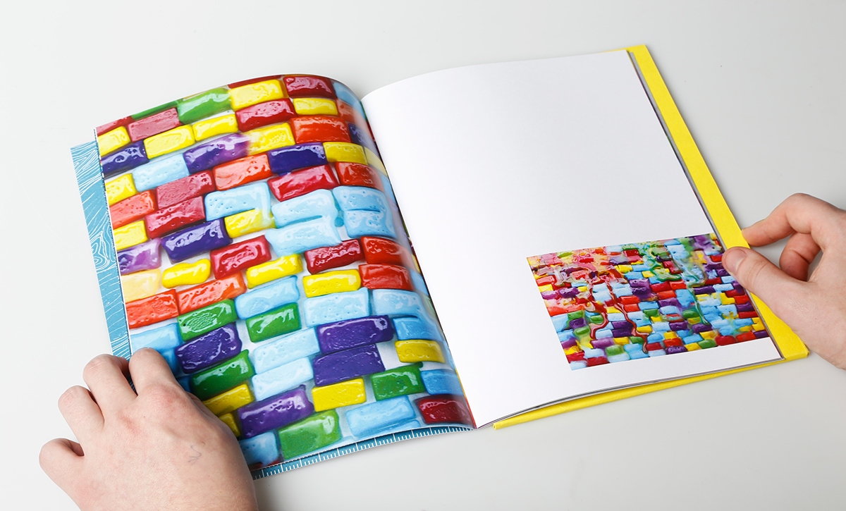 Arjun Harrison-Mann Wordless magazine editorial synesthesia die cut central saint martins wax code sleeve colour symbols