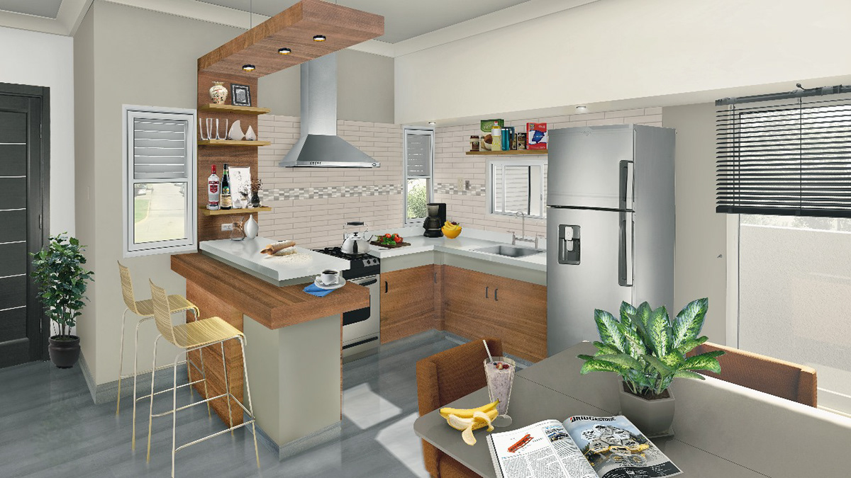 Cocinas diseñointerior modelado 3d potoshop lumion arquitectura visualization Render