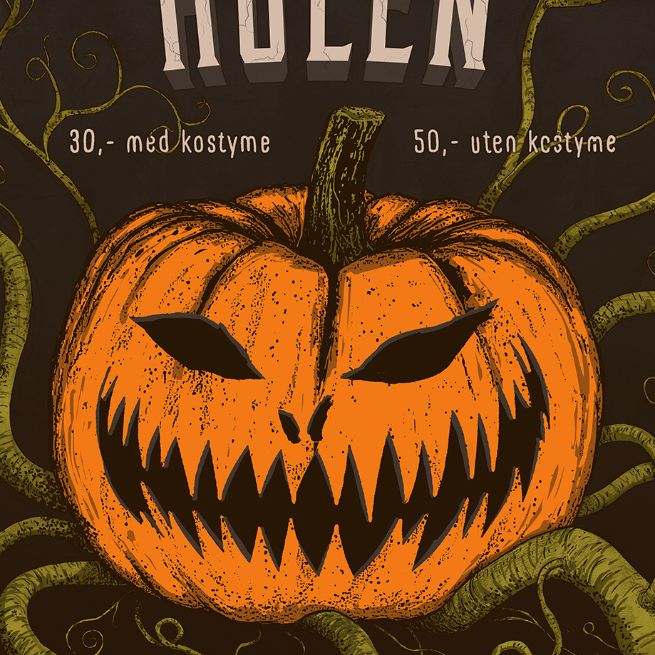 poster PosterArt poster art poster illustration hulen Event Poster GigPoster Halloween pumpkin