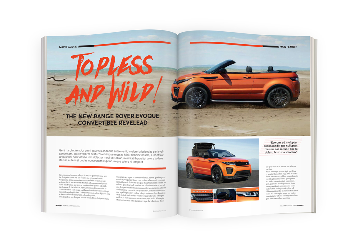 Magazine design Layout Design Motoring Magazine african motoring magazine concept Magazine Branding 