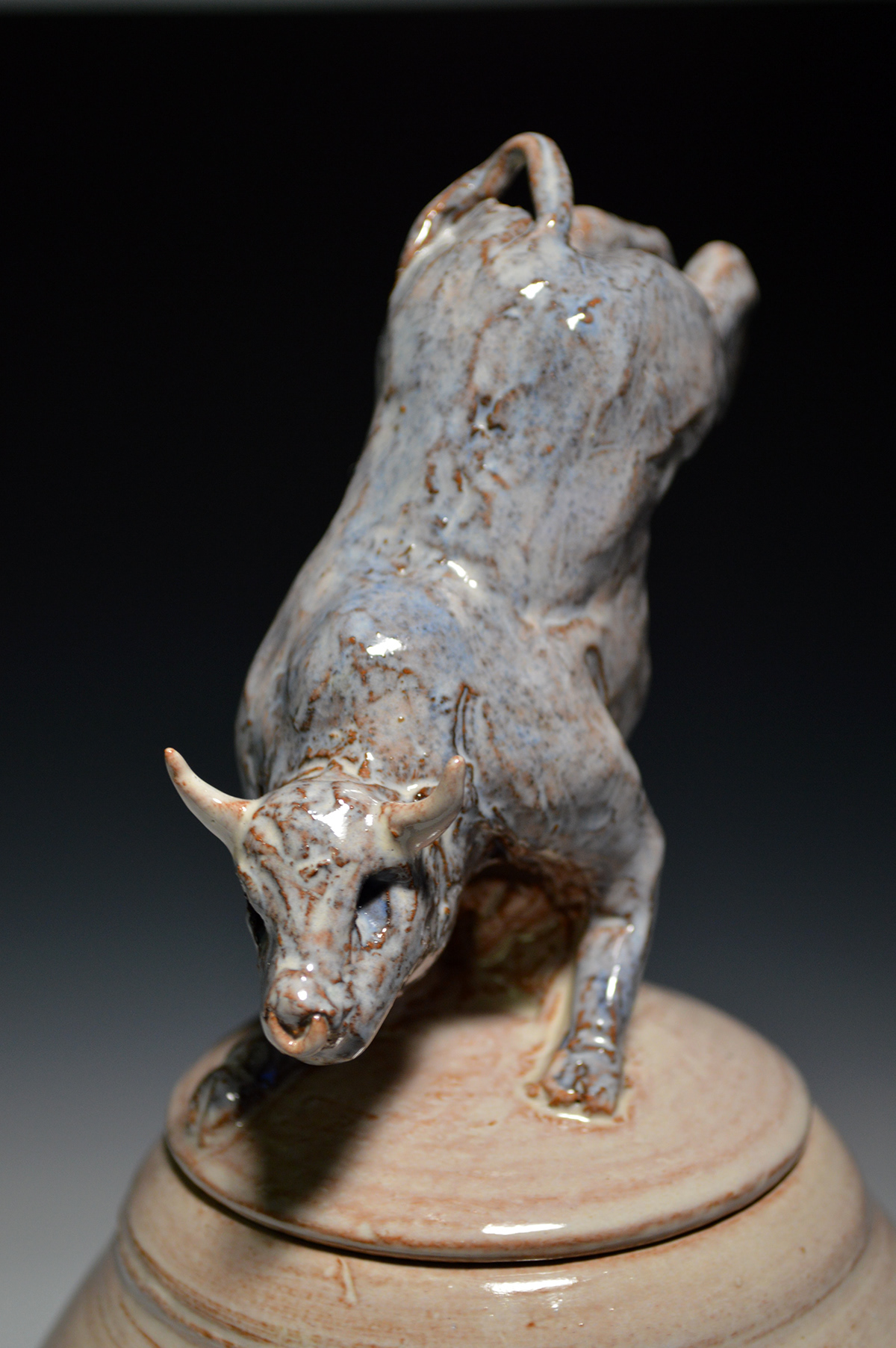 De Barro bulls ceramic sculpture