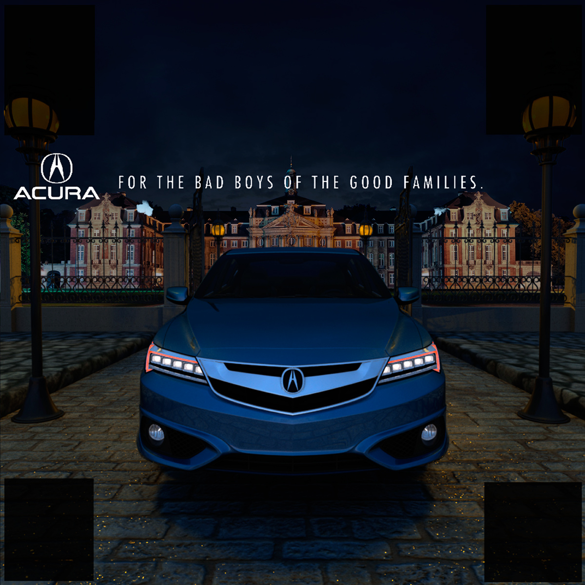 Acura luxury car ILX blue automovil premium