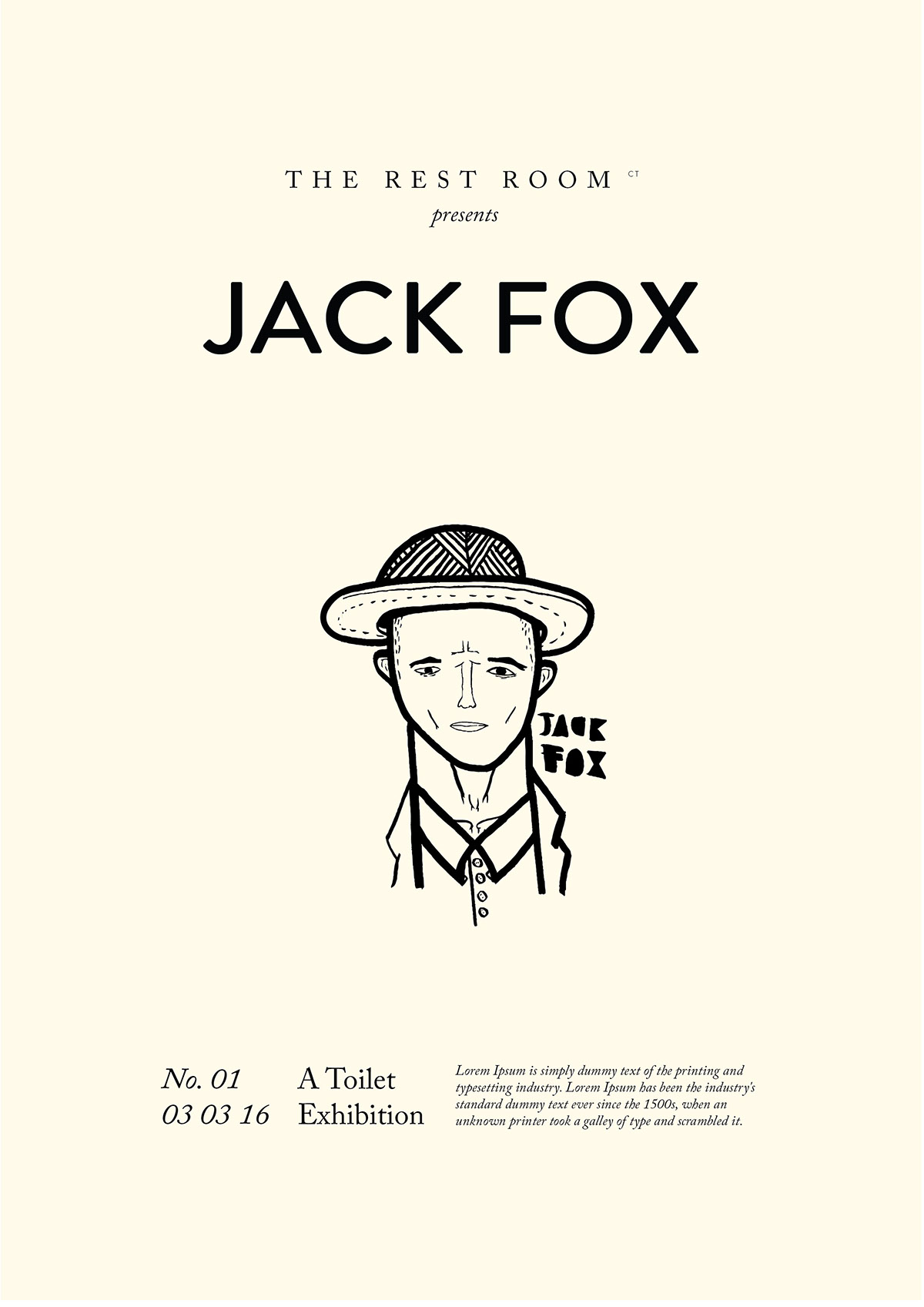 jack fox toilet poster design
