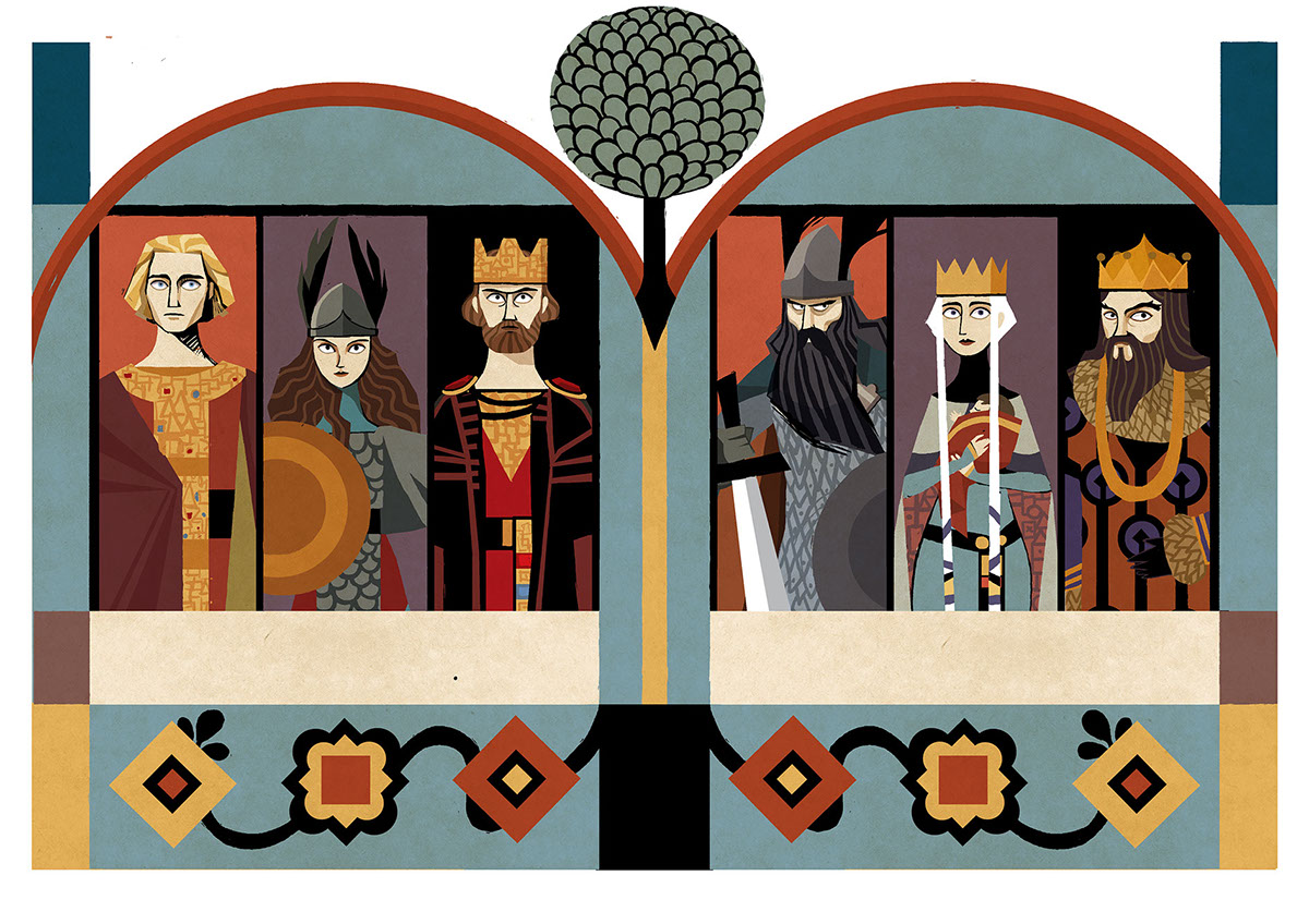 rita rita petruccioli petruccioli book das Nibelungenlied illustrazione editoria medioevo medieval fantasy