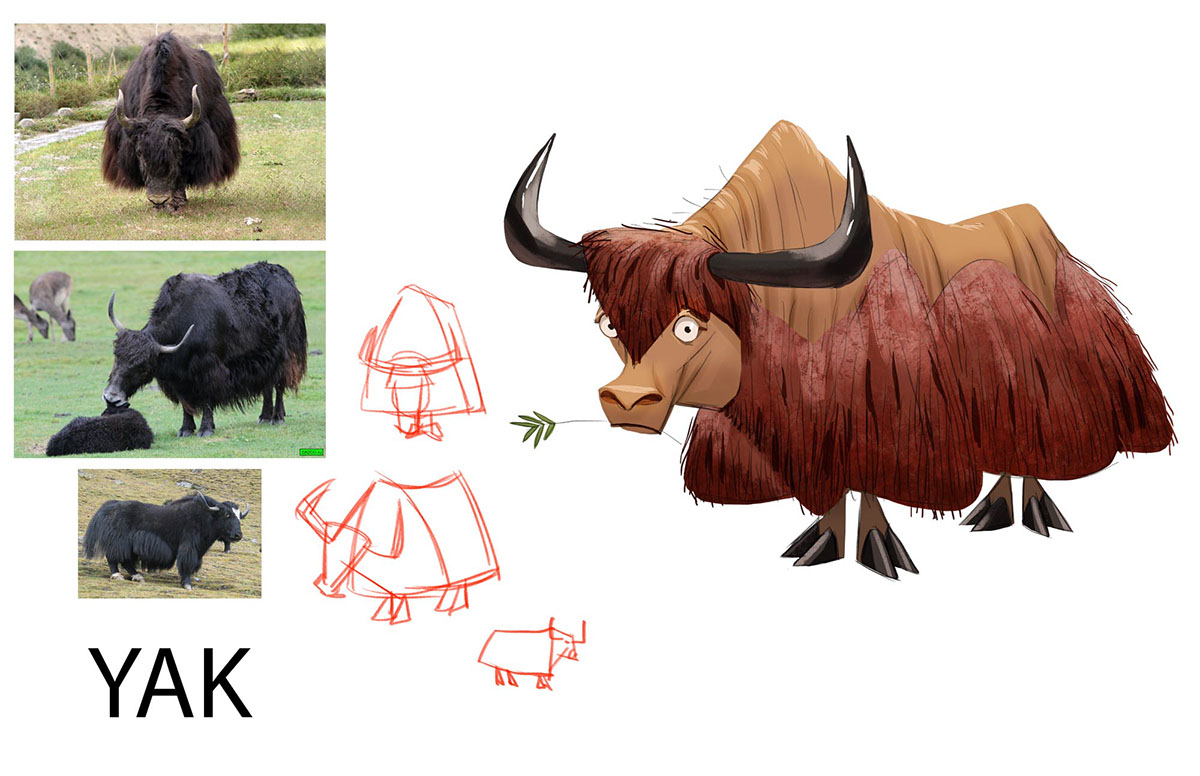 Nate Wragg courses assignment pirates shapes yak CGMA conceptart