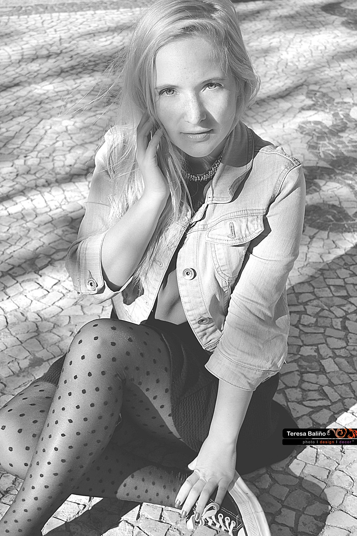 Urban Style modelling blonde Blue Eyes Teresa Baliño