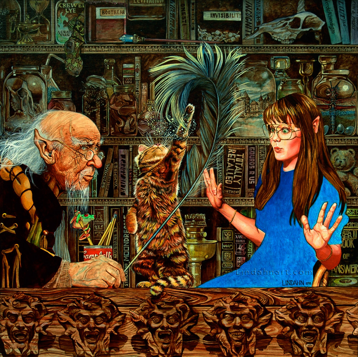 fantasy Fairies gnomes elves Wizards Damon Knight Piers Anthony TSR High Fantasy Magic   satyrs