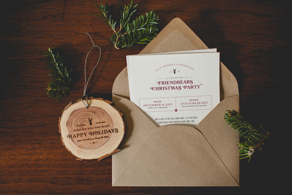 Christmas party invitation Holiday Invitation