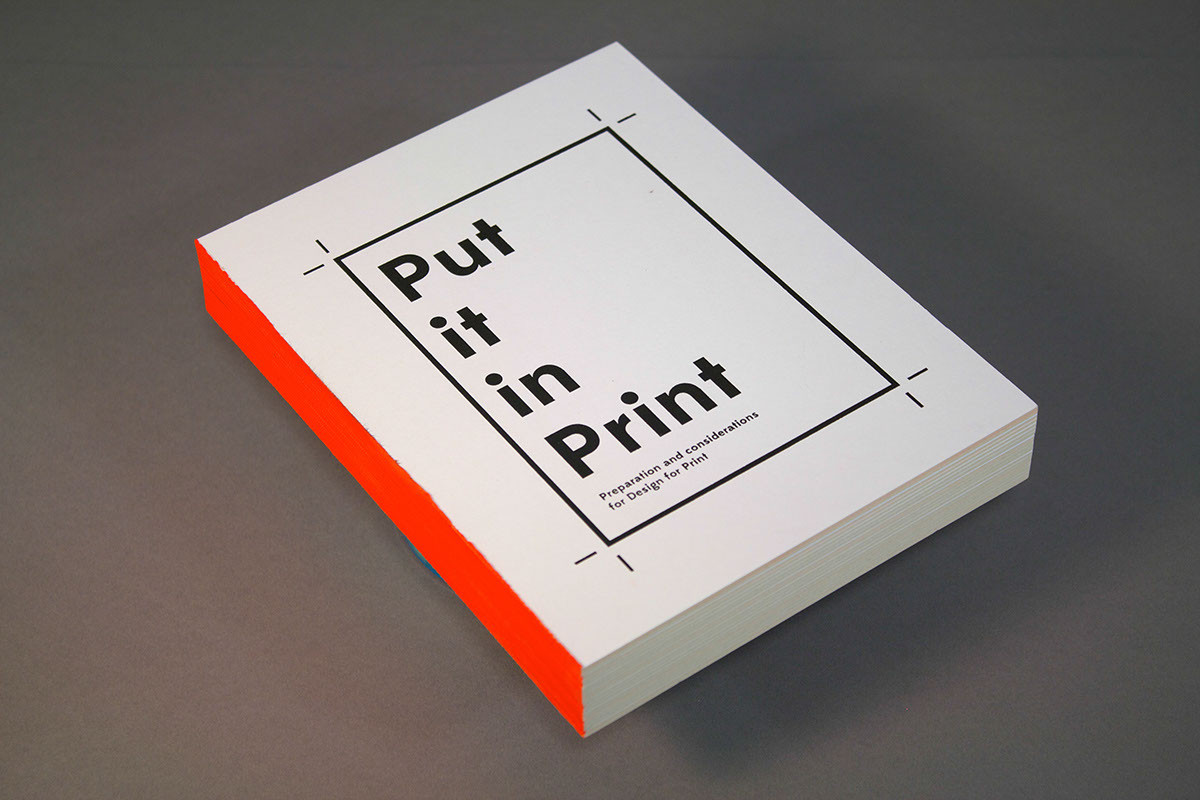 screen printed print traditional orange fluorescent hand made binding made stock screen book Layout publication leeds