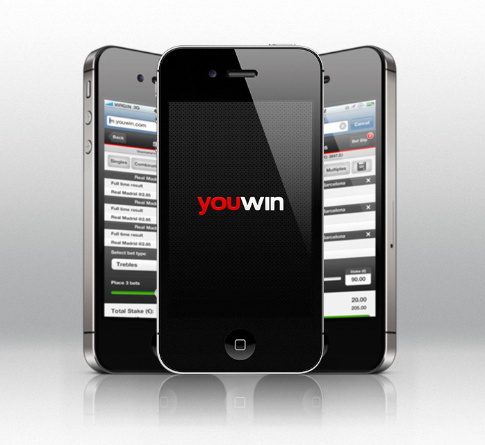 mobile app betting youwin interactive Interface UI ux sports iphone android blackberry bet football tennis